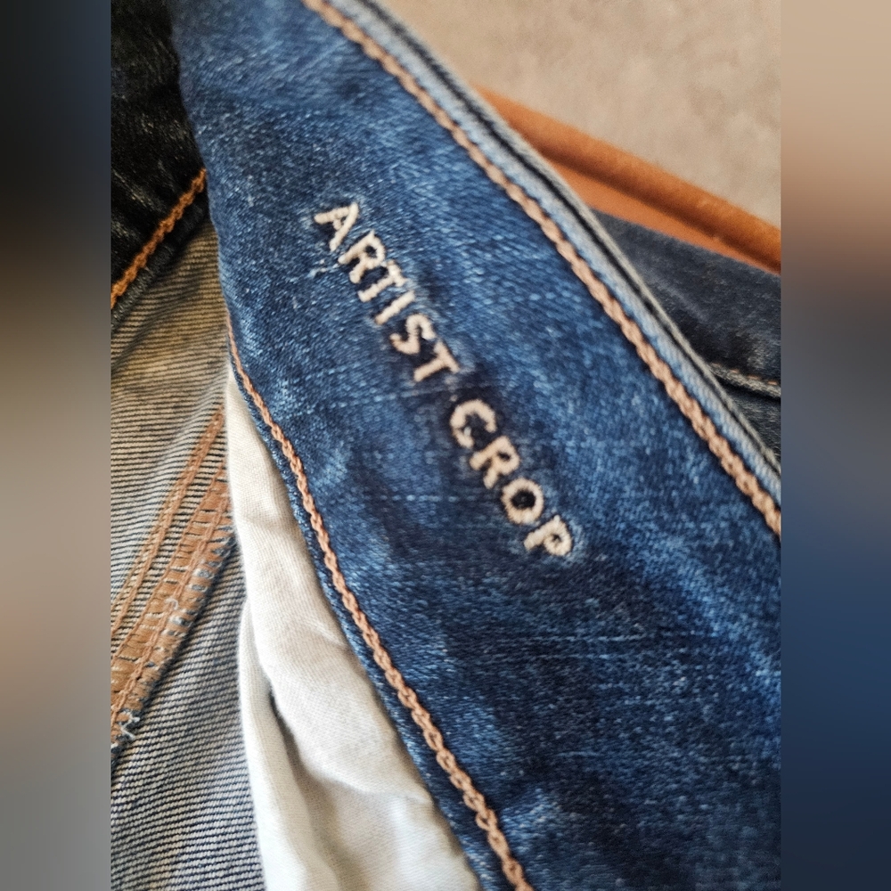 American Eagle Outfitters Blue Artist Crop Jeans
